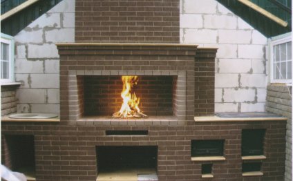 Барбекю из кирпича картинки