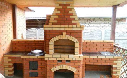 Barbecue Mangall From The Brick Of The Picture