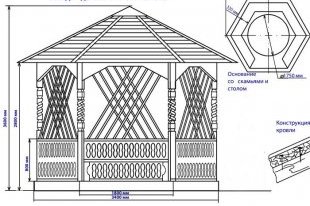 готовый проект деревянной беседки