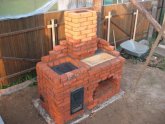 Photo Barbecue From A Brick Of Mangalls With Pork